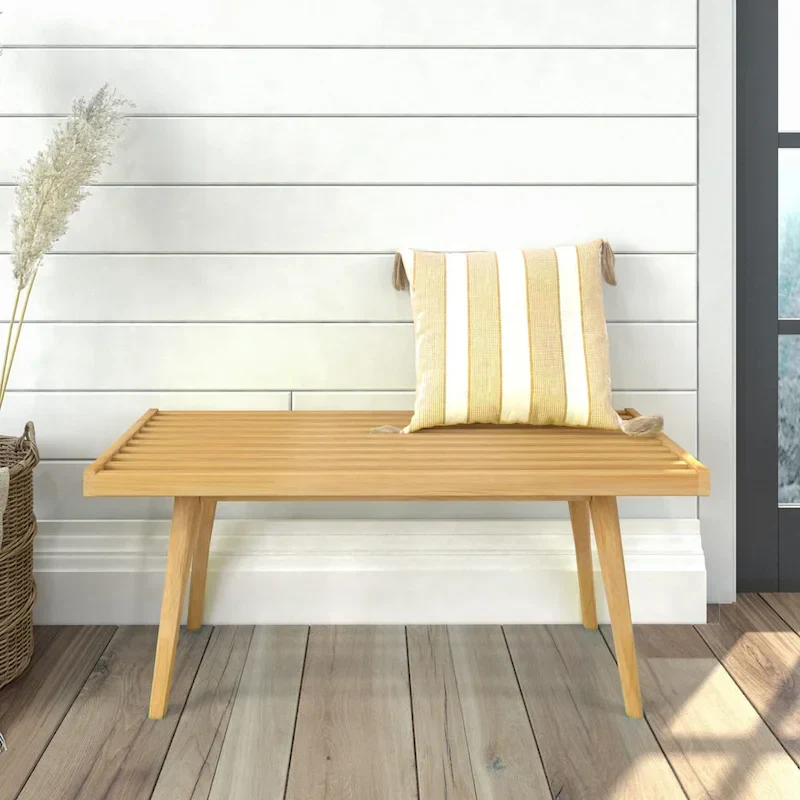 Wood Entryway Bench