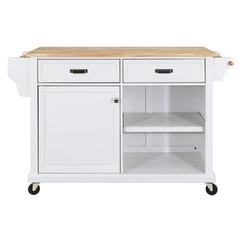 Kitchen Island Cart/Utility Storage Trolley with Storage Drawers