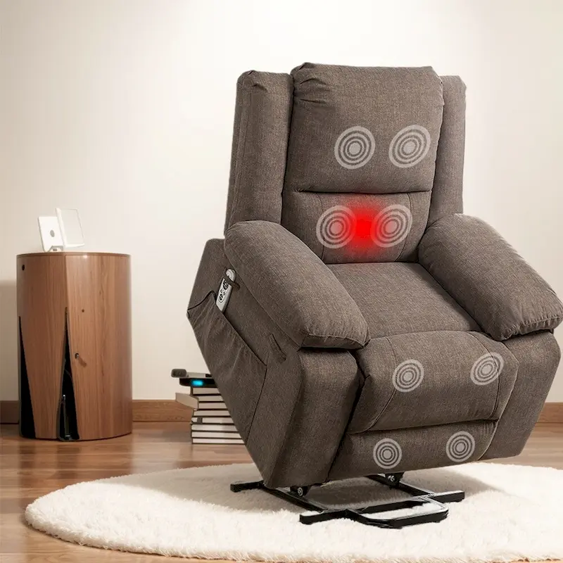 Electric Massage Power Recliner Chair, Multi-function Lifting, Timing