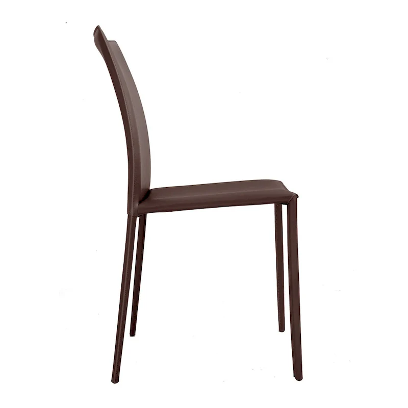 Lynda Mid-Century Modern Bonded Leather Dining Chair