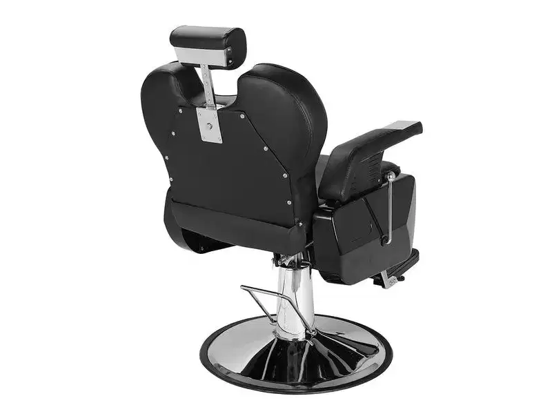 Karl Home Black Classical Style Heavy Duty Hydraulic Reclining Barber Chair