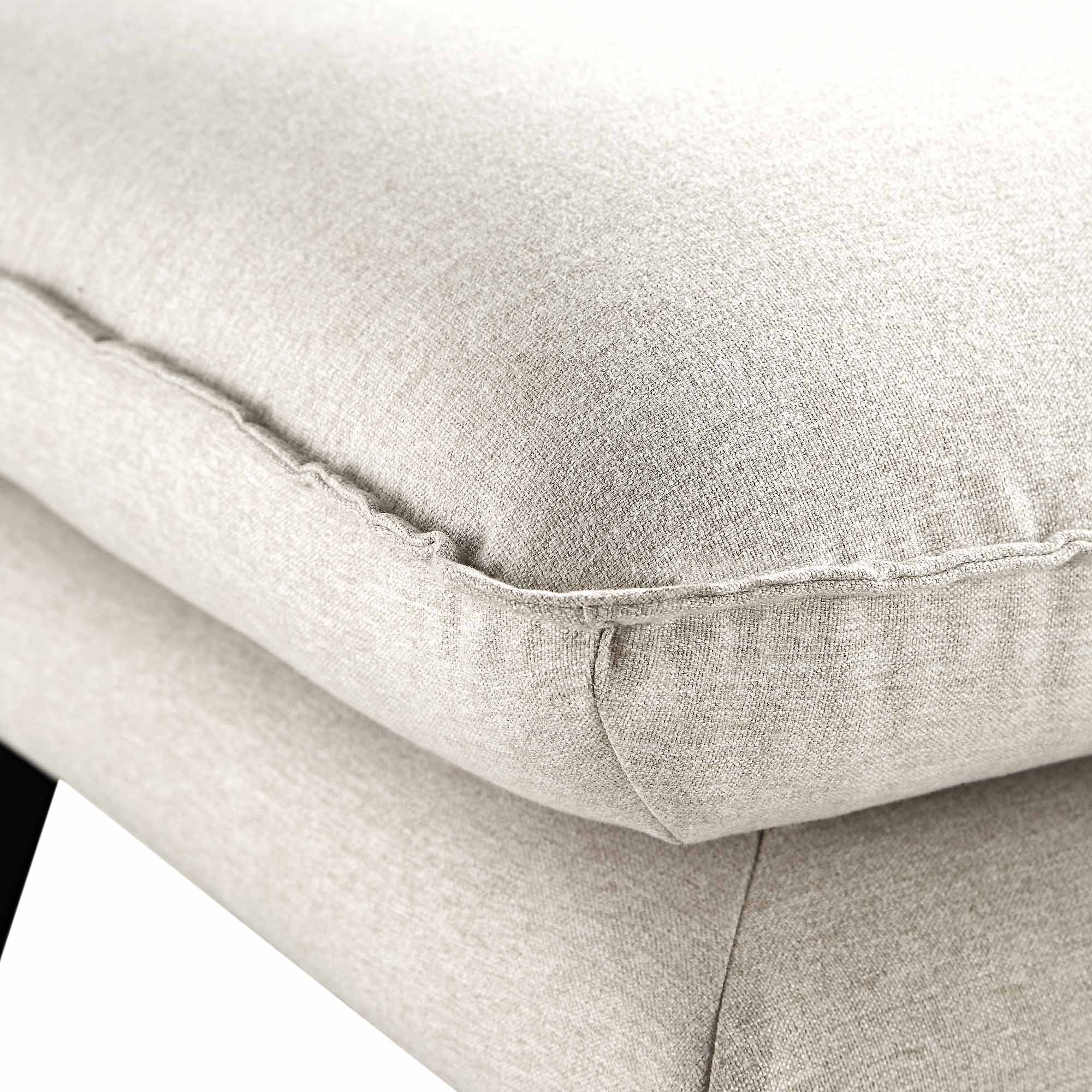 Oatmeal Fabric Footstool