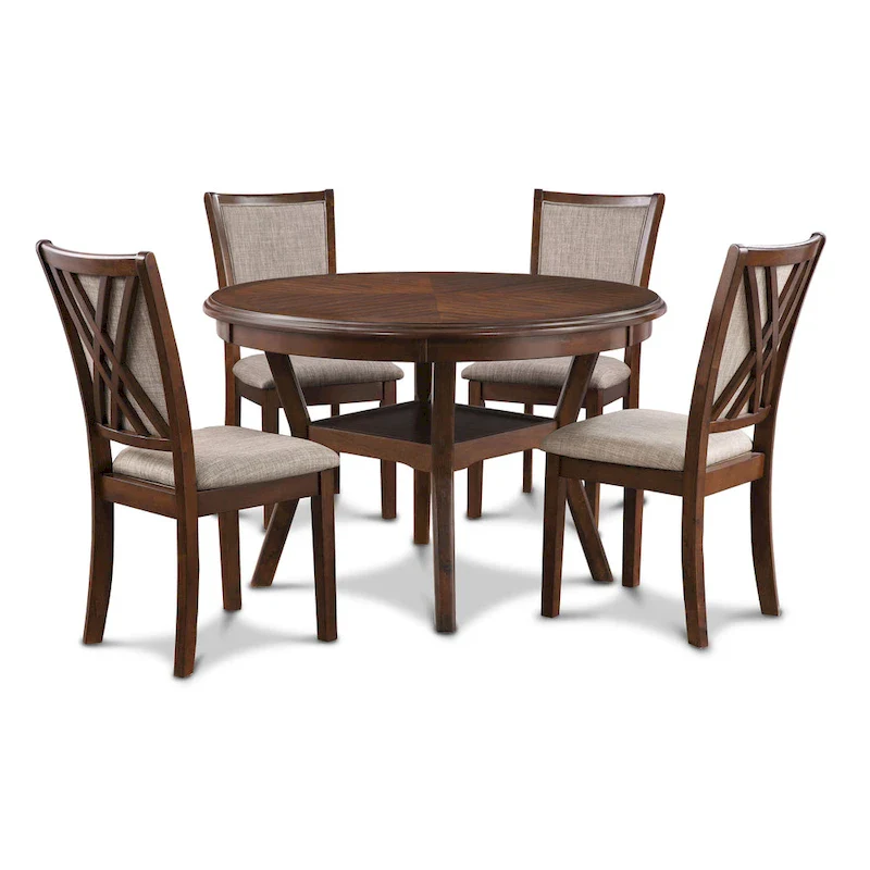 New Classic Furniture Baart 5-Piece Round Dining Set