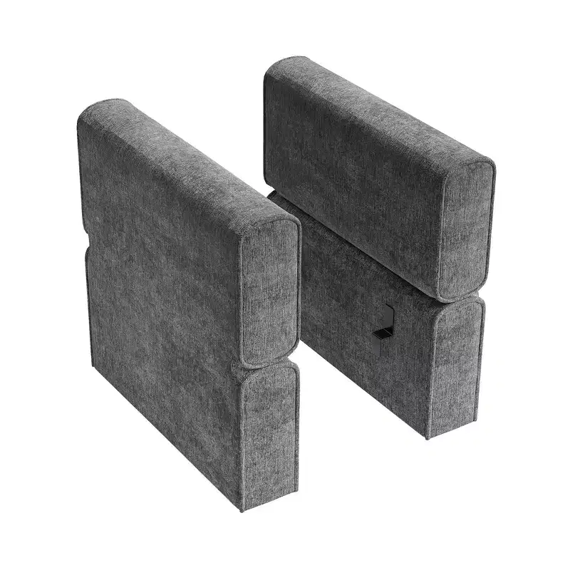 Modular 1 Seat Sofa, Chenille Single Chair with Storage Seat, Modular Sectional Unit for Modular Sectional Sofa Couch, Free Combination, Light Grey