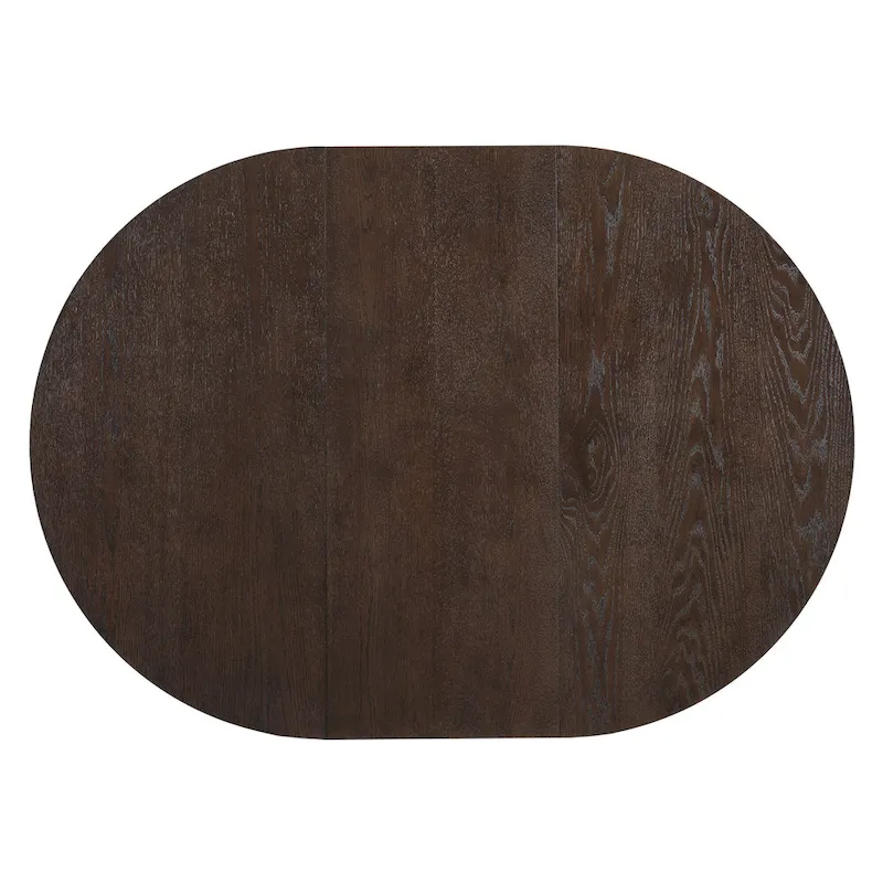 Modern Style 5-Piece Extendable Round Dining Table Set with Removable Leaf and Upholstered Dining Chairs