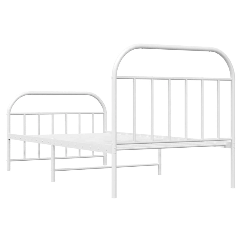 vidaXL 12 Inches Metal Bed Frame No Mattress