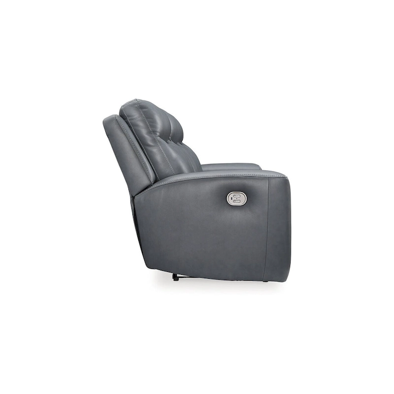 Signature Design by Ashley Mindanao Steel Power Reclining Sofa - 89W x 42D x 43H