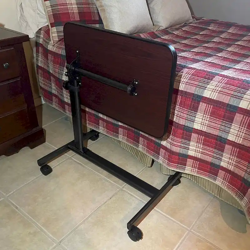 Adjustable Height Rolling Over Bed Table 24 x 16 in.