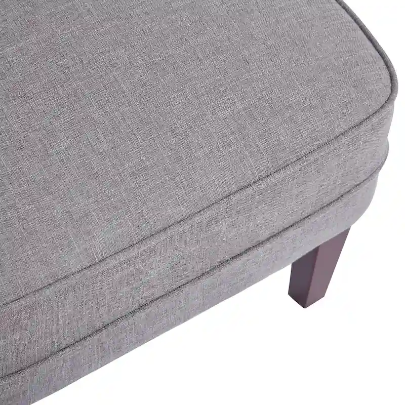 HUIMO Fabric Arm Chair Accent Chair and Ottoman Set Grey/ Beige/ Blue/ Dark Teal