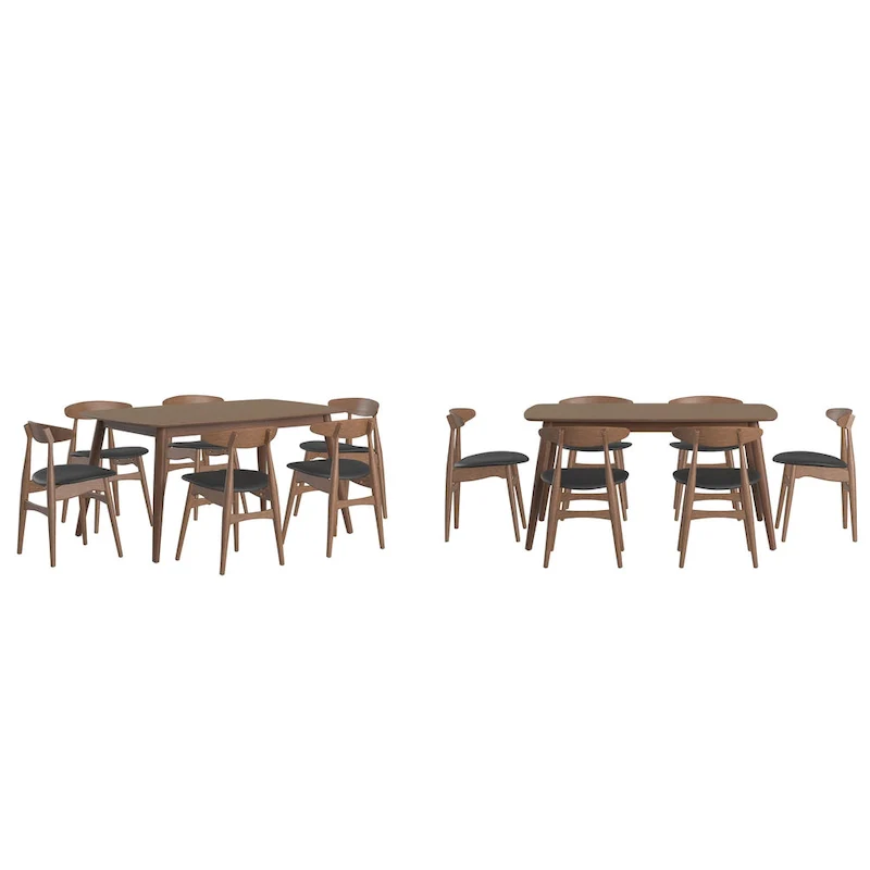 Ribe Mid-Century Modern Tapered Dining Set