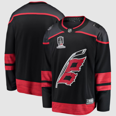 Carolina Hurricanes Fanatics Black 2026 Stanley Cup Champions Home Breakaway Jersey