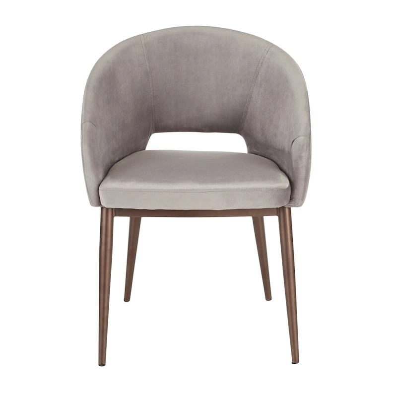 Carson Carrington Vika Upholstered Dining Chair with Copper Metal Legs