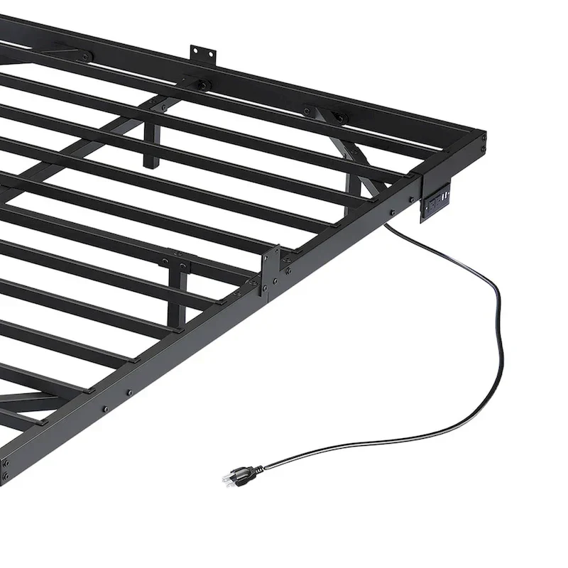 Floating Bed Frame with LED Lights