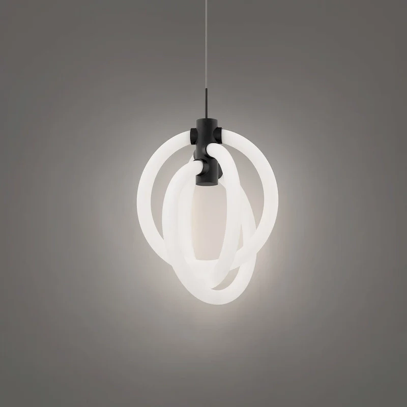 WAC Lighting PD-27413-35 Knot 3 Light 10  Wide LED Abstract Pendant -