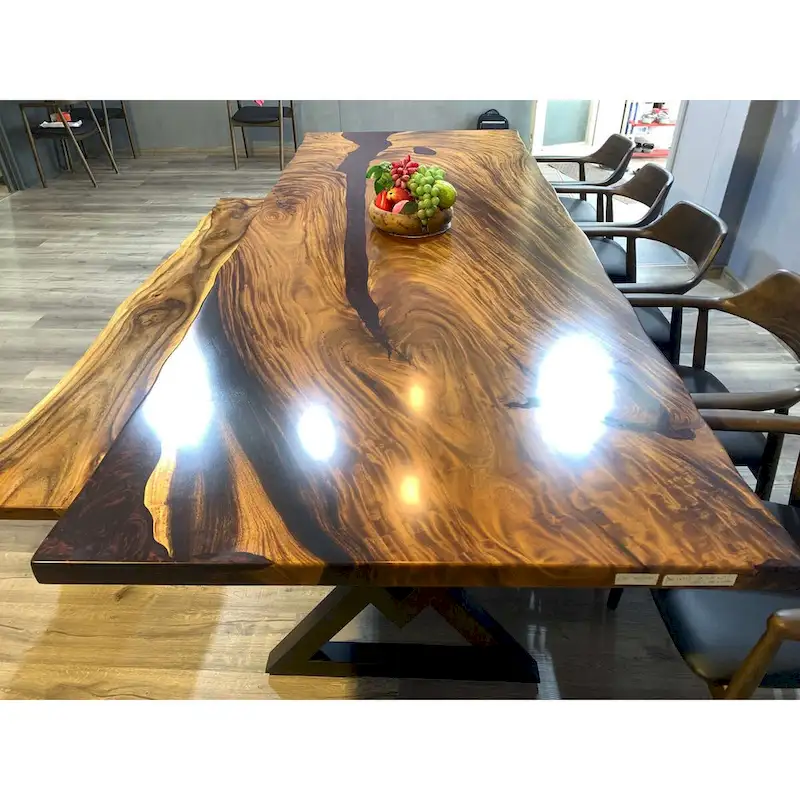 Sundaland 118 Large Slap Live Edge Dining Table
