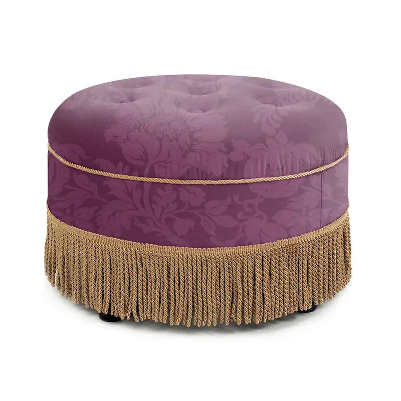Yolanda 24 Upholstered Round Accent Ottoman