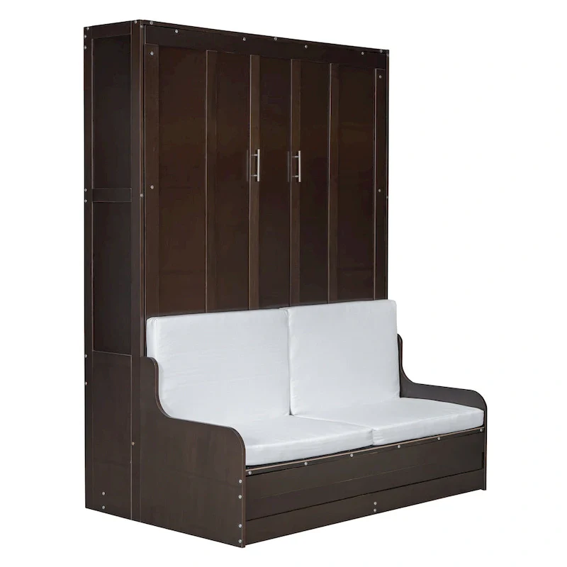 Modern Queen Murphy Bed with Cushion