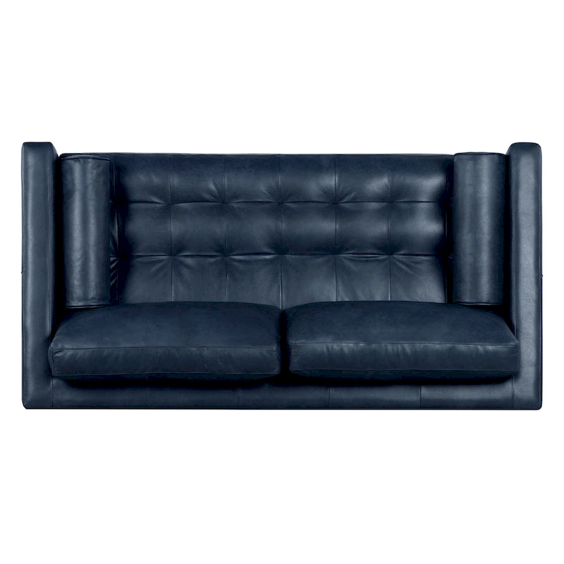 Poly & Bark Napa 72 Apartment Sofa - Full Grain Genuine Italian Leather