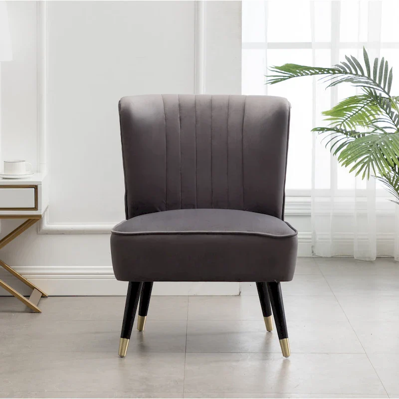Gray 26 Polyester Accent Chair