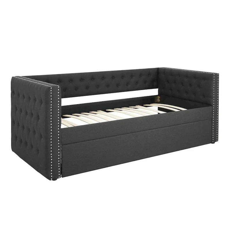 Upholstered Daybed With Drawers