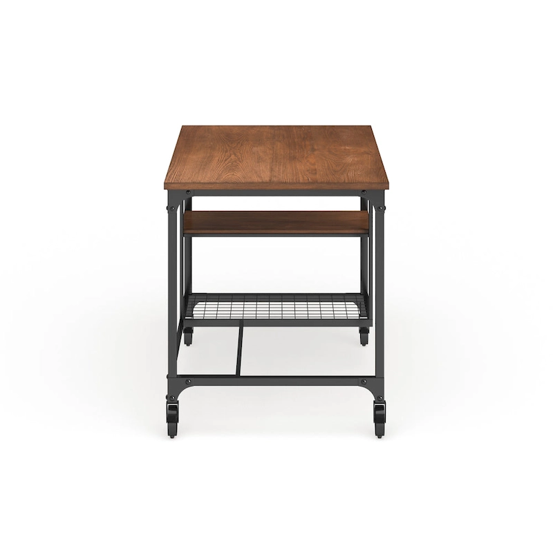 Ursa Industrial Oak 48-inch Metal Computer Desk by Furniture of America