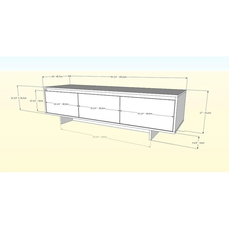 Nexera Rustik 60 inch TV Stand