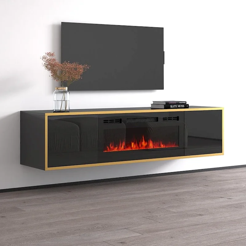Goldie BL-EF Electric Fireplace 65 TV Stand