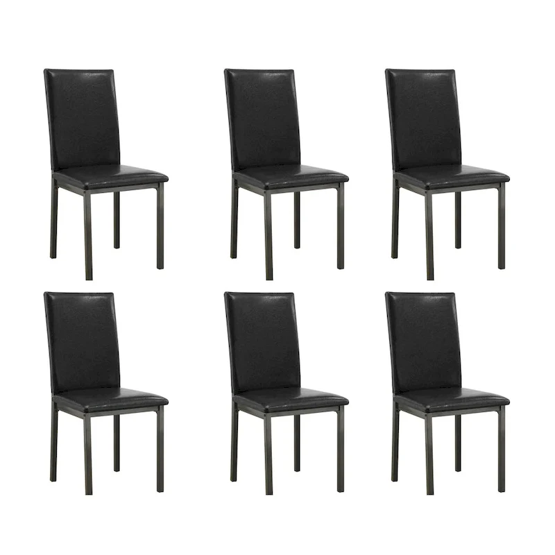 Hadsten Black Upholstery Dining Chairs (Set of 6)