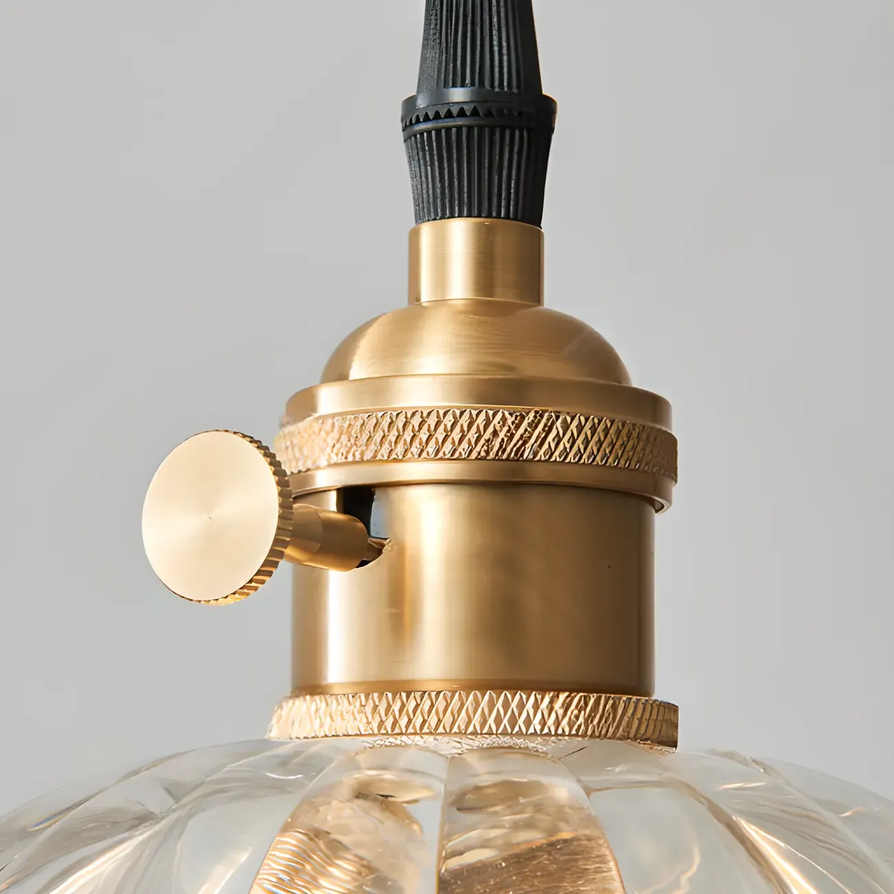 Modern Mini Clear Glass Flower Kitchen Pendant Lighting