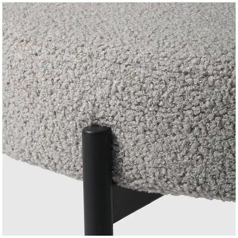 Bayville Mid-Century Curved Back Fabric Upholstered Metal Dining Chair (Set of 4)