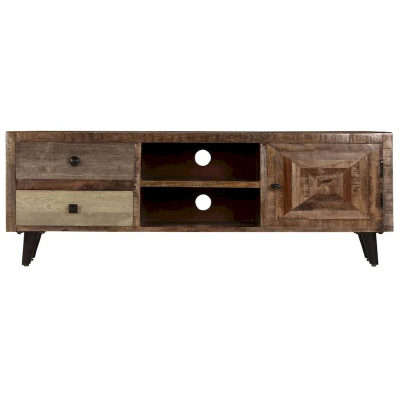 vidaXL TV Stand 46.5 x11.8 x15.7  Solid Wood Mango
