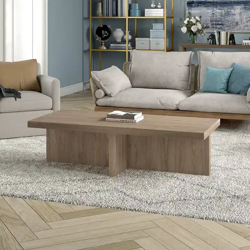 Elna 54 Wide Rectangular Coffee Table - 54 Wide