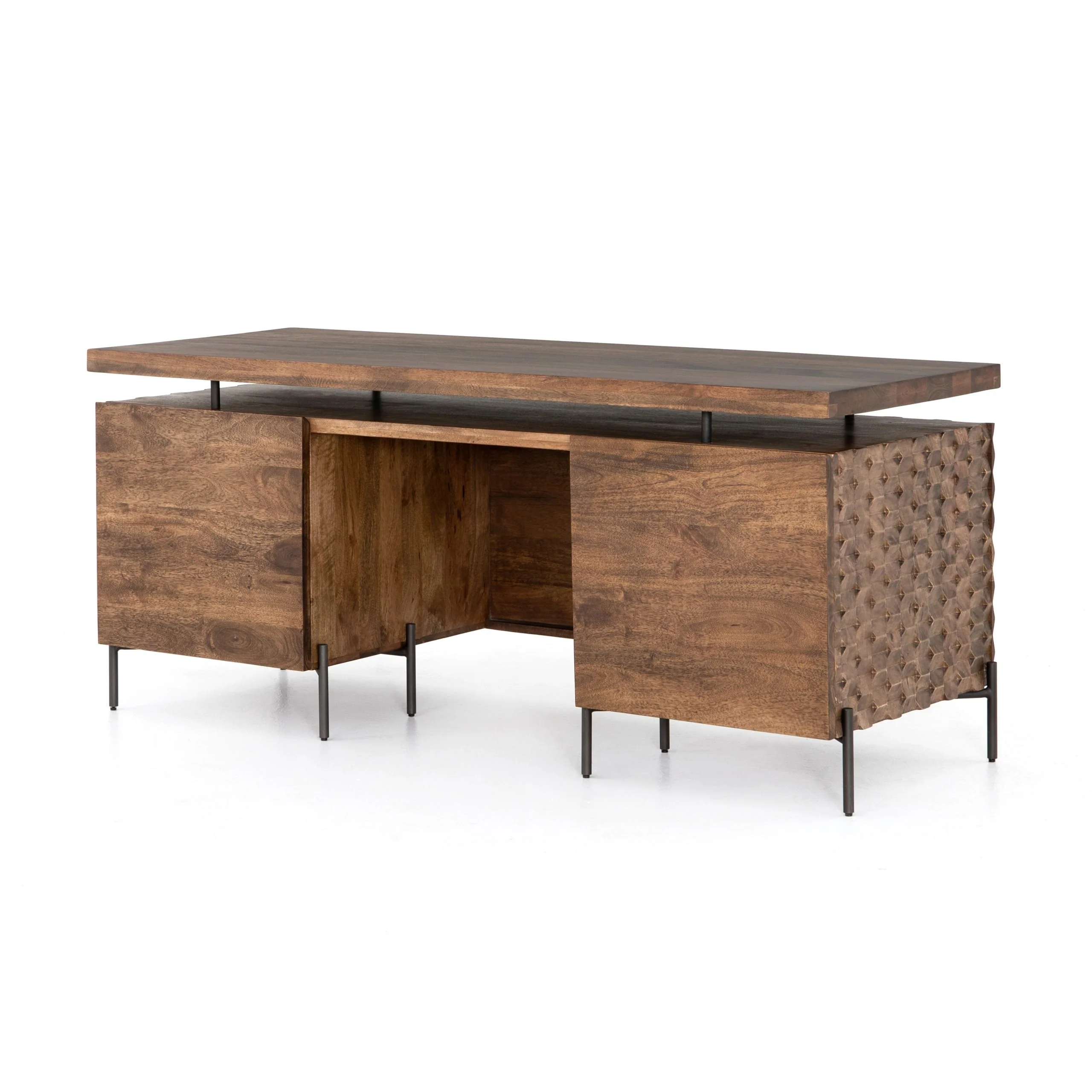 RAFFAEL DESK-ANTIQUE BROWN