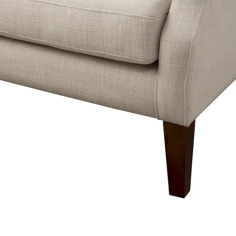 Linen Button Tufted Wing Chair