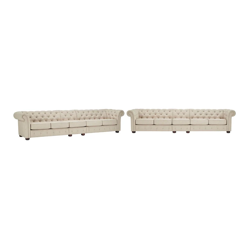 4-Seat Modular Chesterfield Sofa