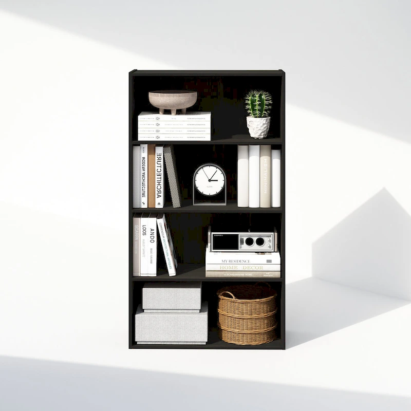 Furinno Simple Open Shelf, Bookcases, 4-Tier