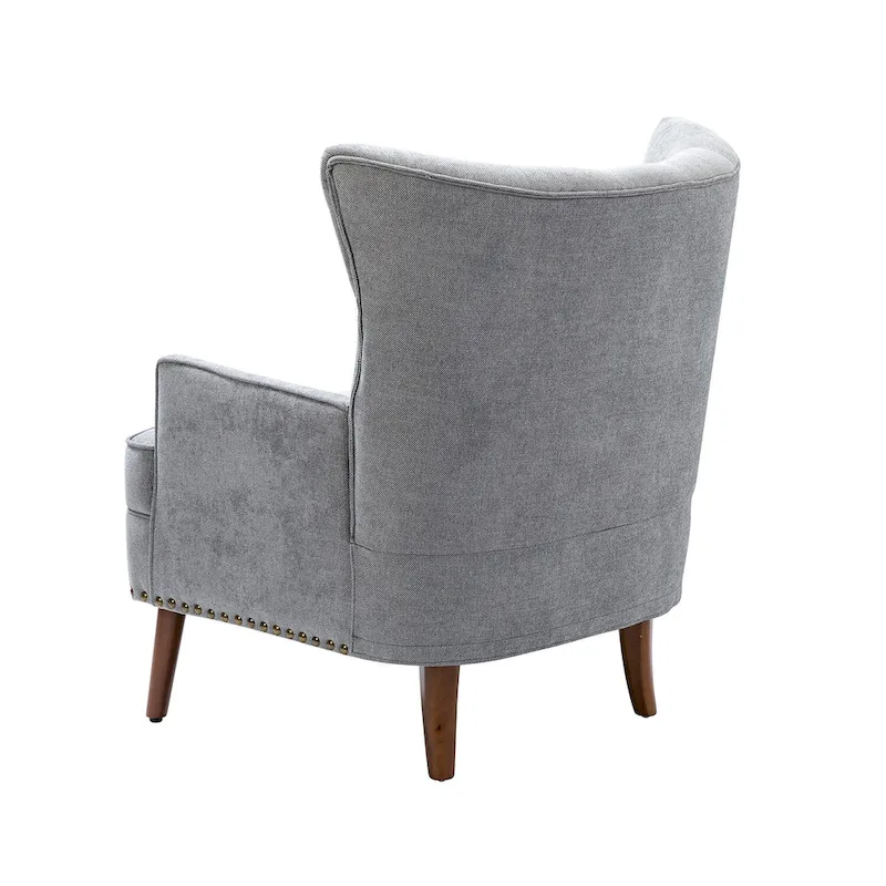 Alpheus Accent Armchair with Nailhead Trim by HULALA HOME