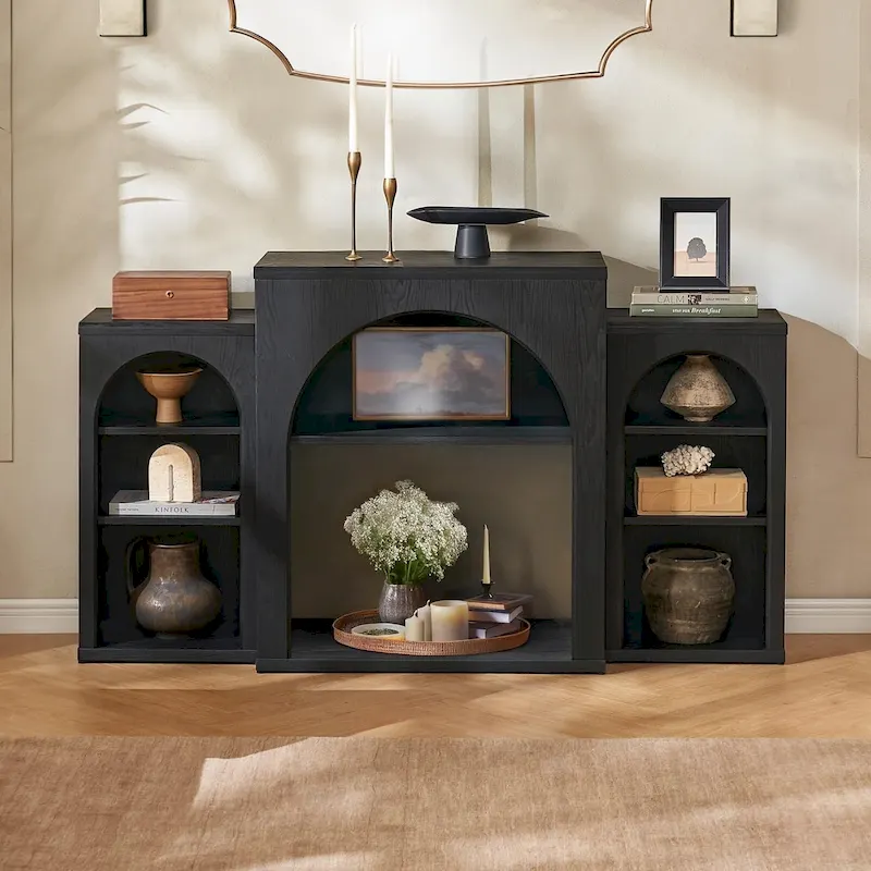 Blake Electric Fireplace Mantel TV Stand