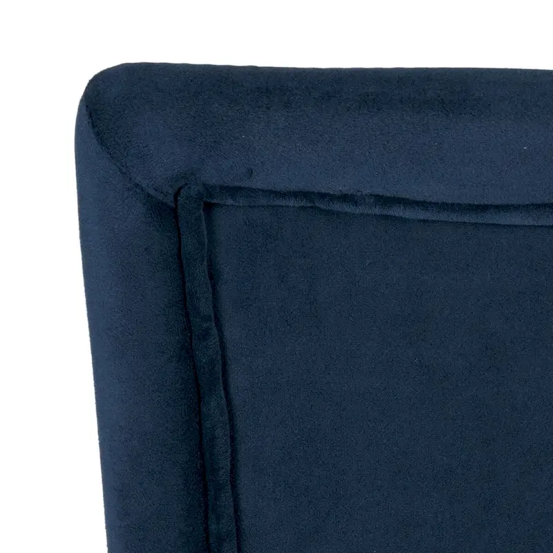 Classic Dark Navy Blue Velvet Parsons Dining Chair