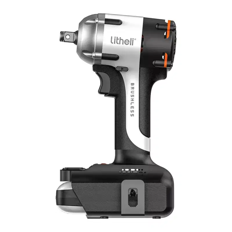 Litheli 20V 2Amp U20 Series Brushless Impact Wrench Outdoor Power Tool Set: Rechargeable, No Assembly, 5-Year Warranty