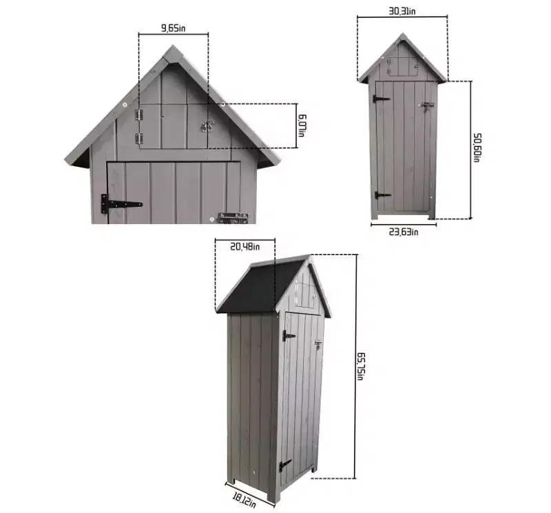 Wooden Outdoor Storage Cabinet,