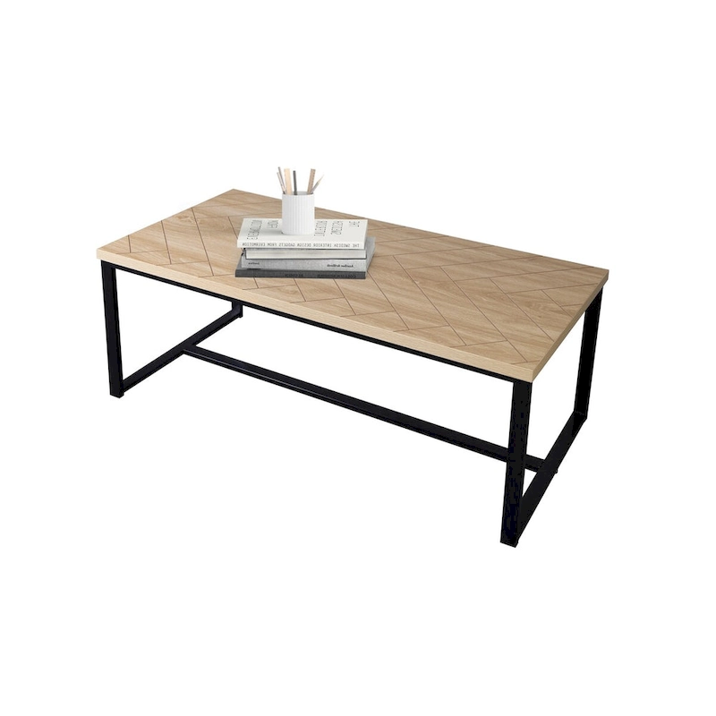 Bali Coastal Modern Coffee Table Natural Wood Top