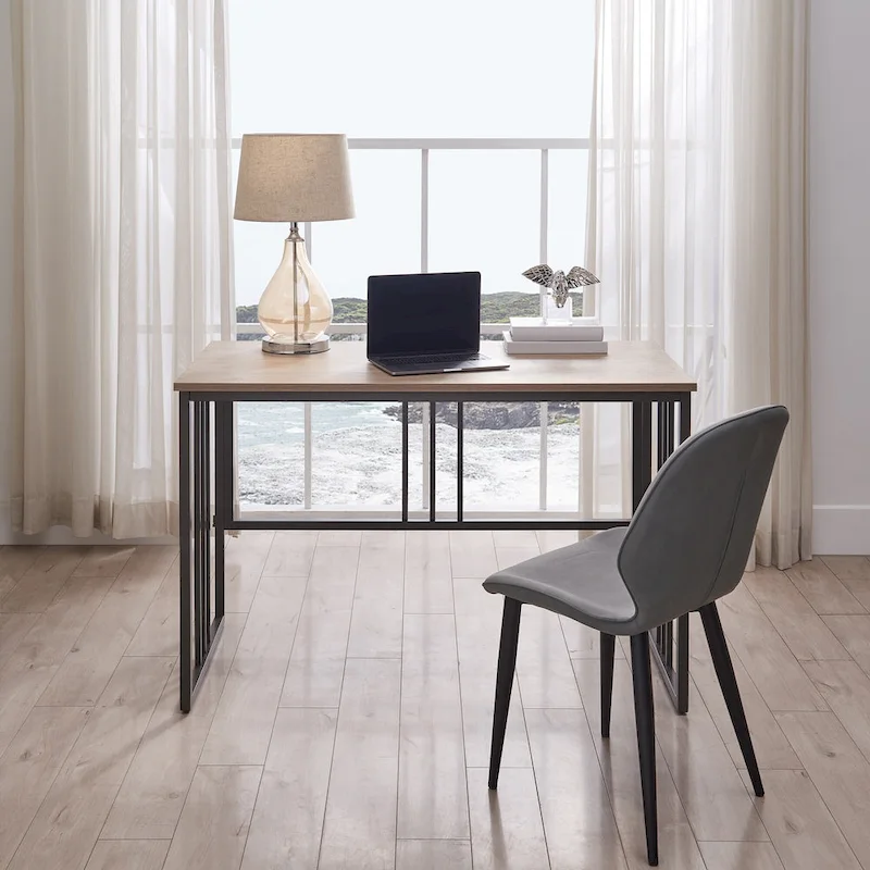 Collapsible Slatted Mission Writing Computer Desk