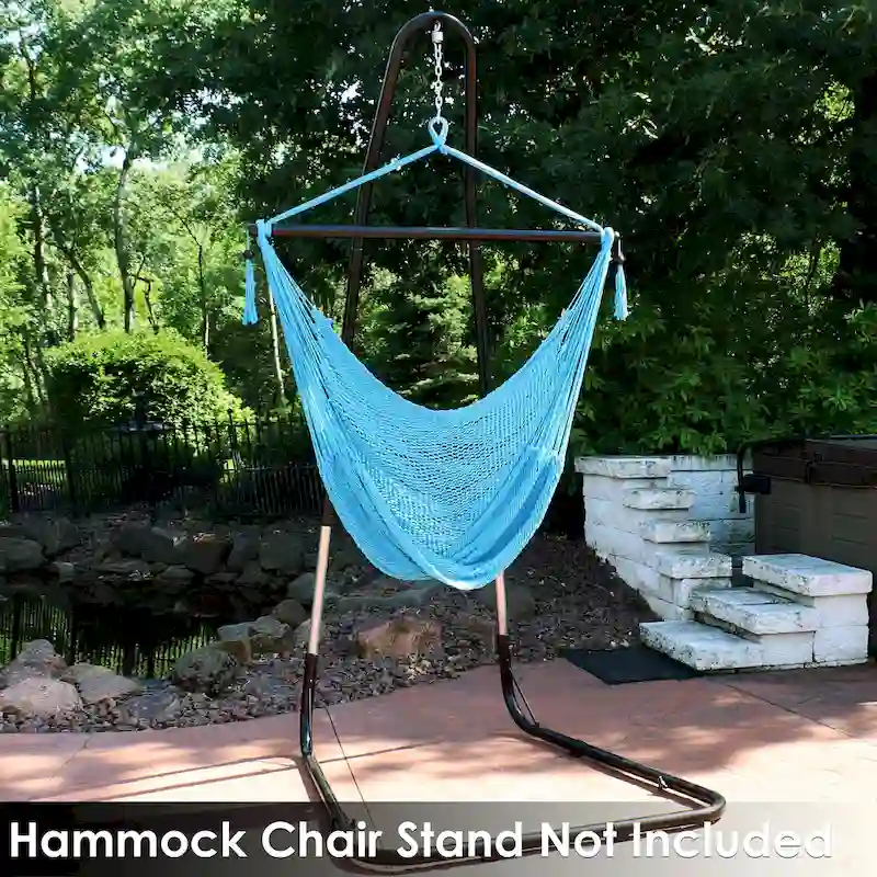 Sunnydaze Hanging Caribbean XL Hammock Chair