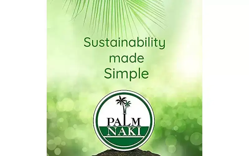 Palm Naki Metal Planter Wall Accent with 3 Coconut Coir Baskets