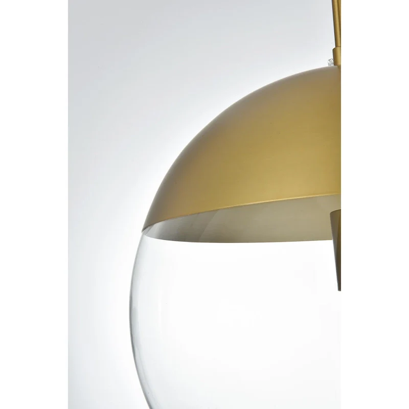 1-Light Pendant with 14 inch Clear Glass