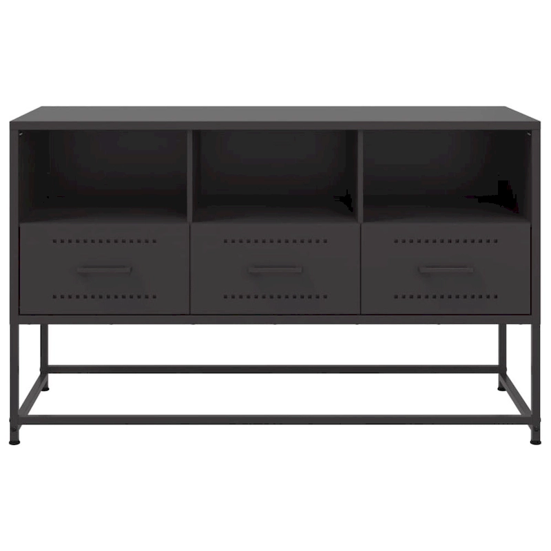 vidaXL TV Stand Entertainment Center Media Unit Living Room Furniture Steel - 15.4 x 39.6 x 23.8
