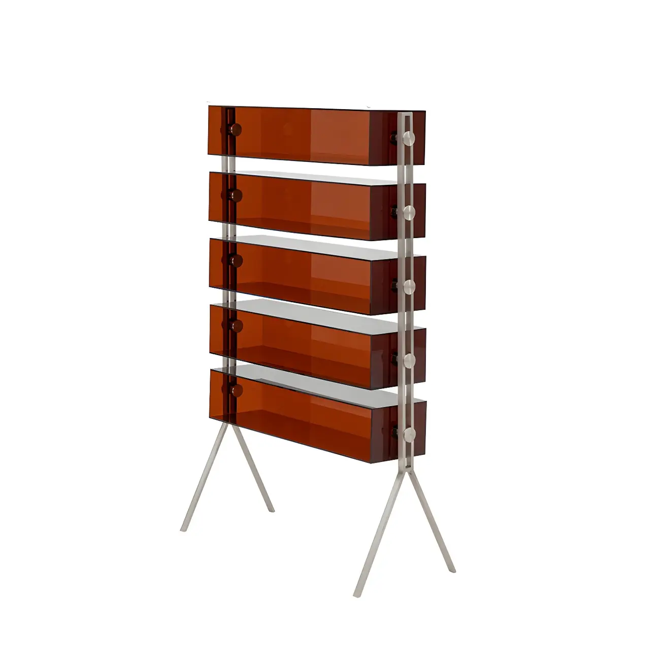 Tan Open Modern Acrylic Display Cabinet