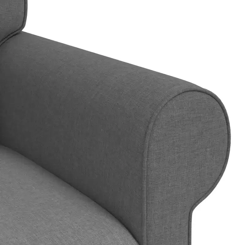vidaXL Sofa Set 2 pcs Dark Grey 68.90 x 32.28 x 31.50 in Fabric