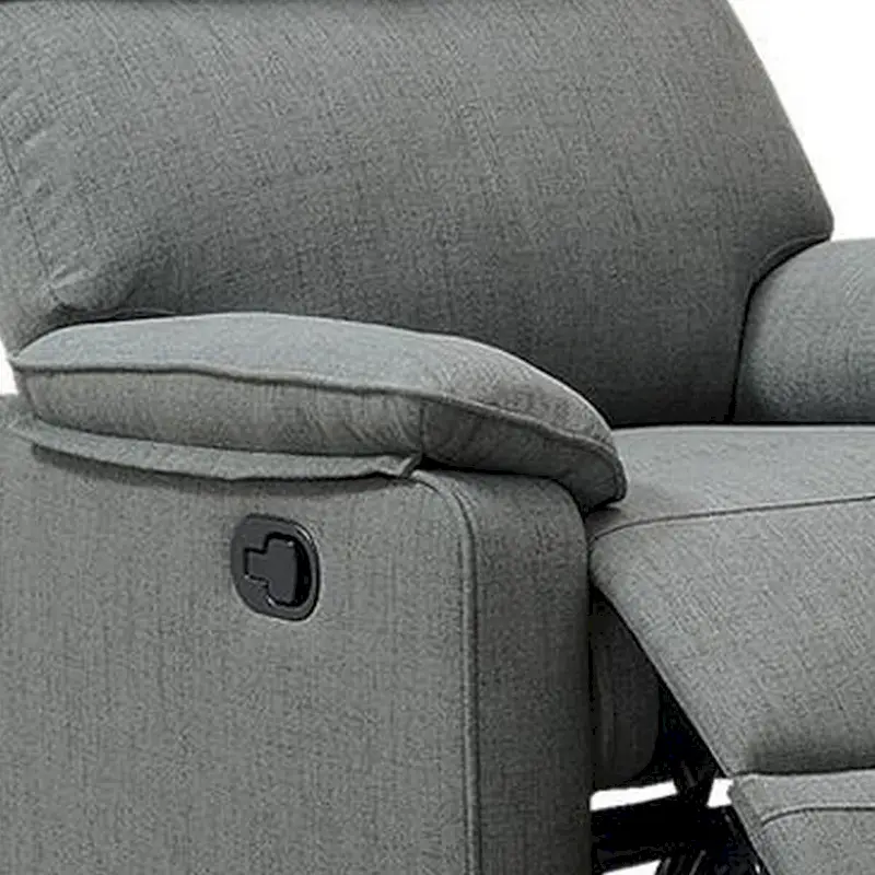 Gray Manual Recliner Chair - Single Seat